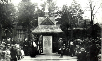 The war memorial dedication [Z50/30/15] - Captain Le Hardy clearly visible